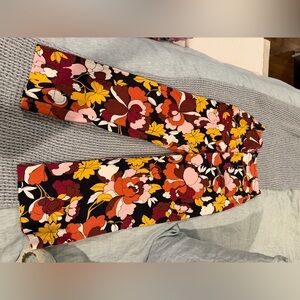 Anthropologie Maeve Colette Floral Patterned Pants